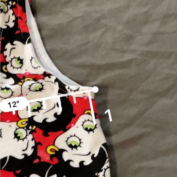 Betty Boop croptop juniors sz small - Picture 2 of 5